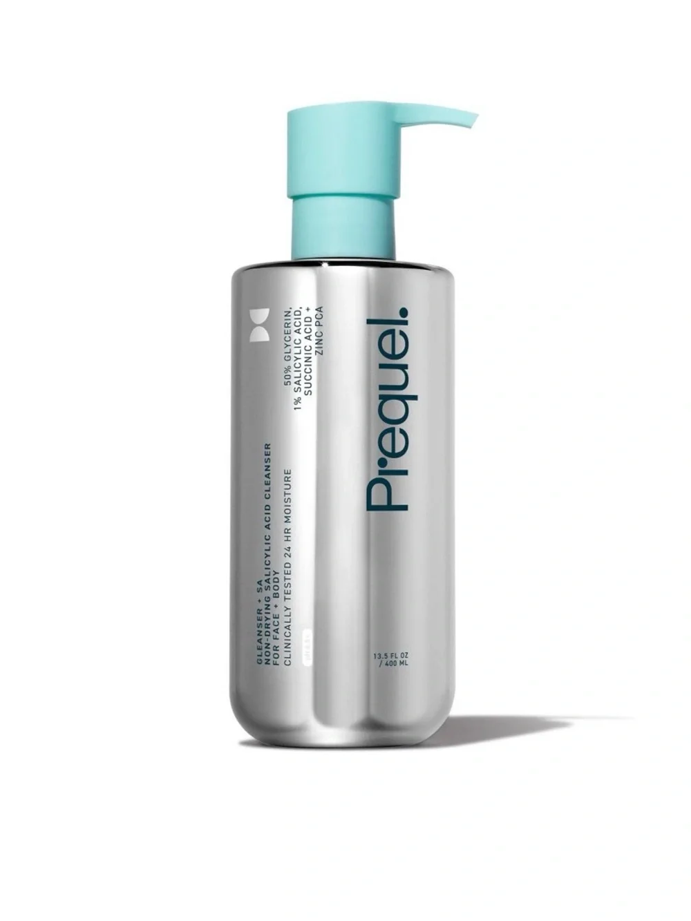2 bottles of Prequel Gleanser Non-Drying Salicylic Acid Cleanser Face & Body